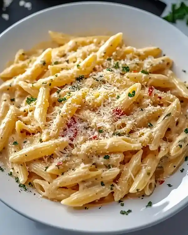 One Pot Creamy Garlic Pasta 2 Easy Creamy Garlic Pasta