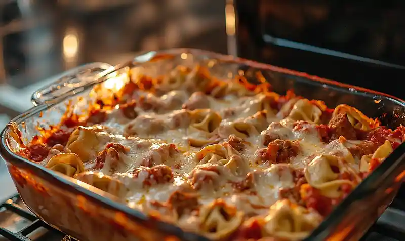 Final recipe of Cheesy Sausage Tortellini Bake