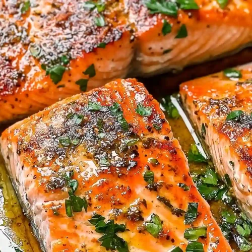 Garlic Butter Baked Salmon Recipe 3 Garlic Butter Baked Salmon