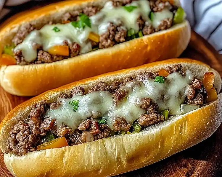 Ground Beef Philly Cheesesteak Recipe
