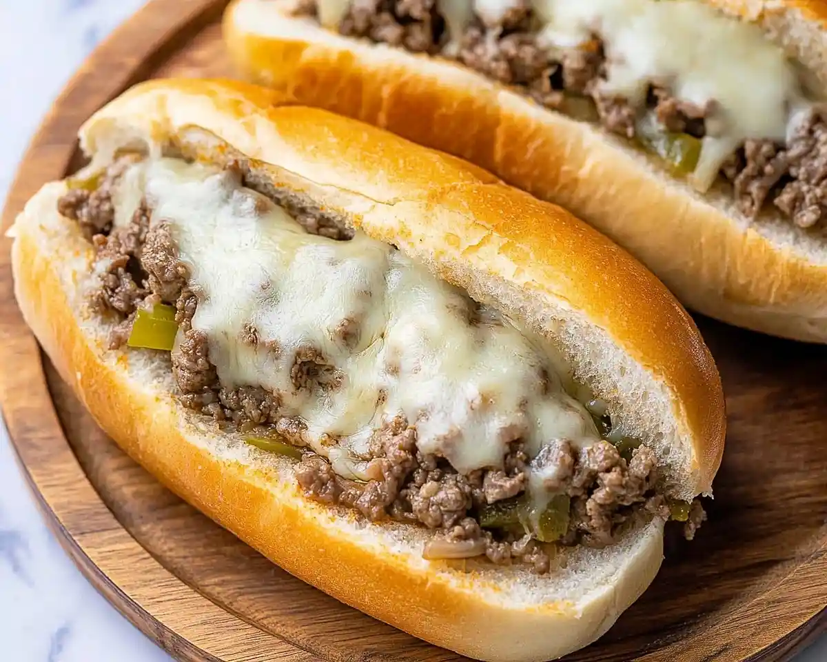 Ground Beef Philly Cheesesteak