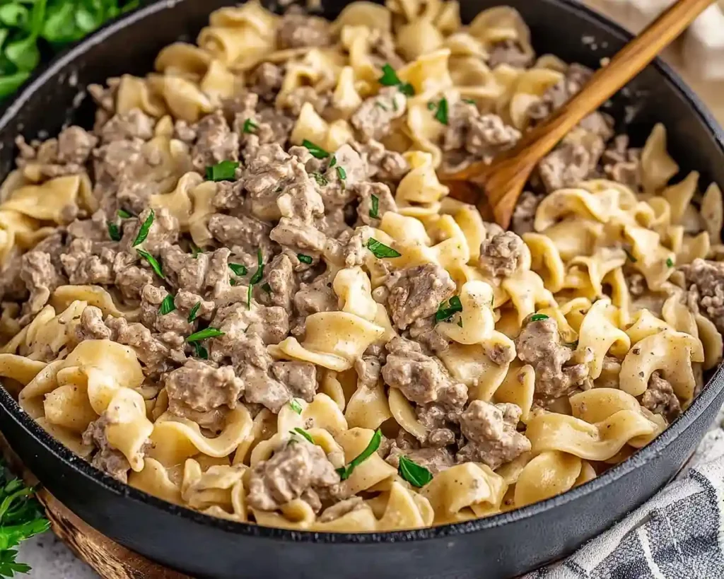 Ground Beef Stroganoff