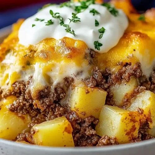 Ground Beef and Potatoes Casserole