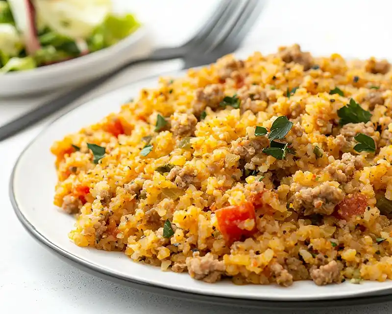 Cauliflower Rice With Ground Turkey 6 High Protein Meal