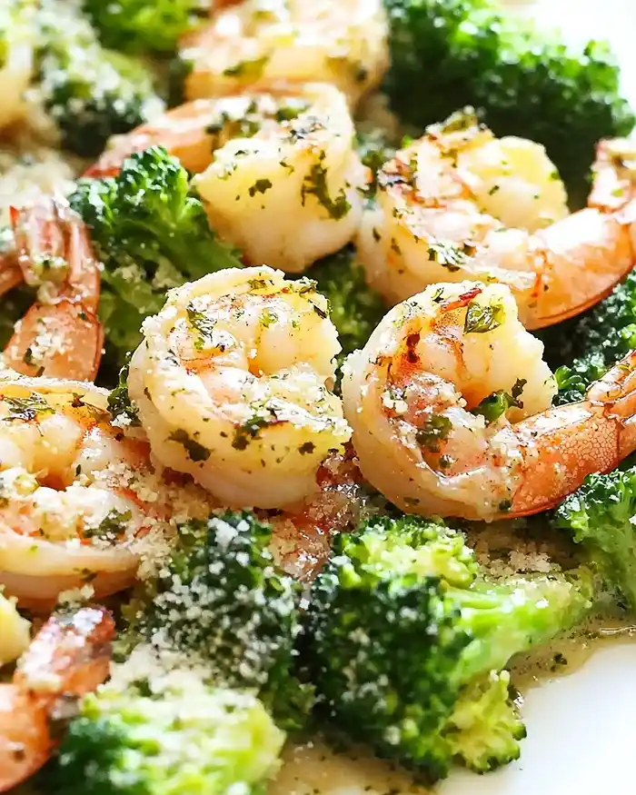 Keto Garlic Shrimp With Broccoli