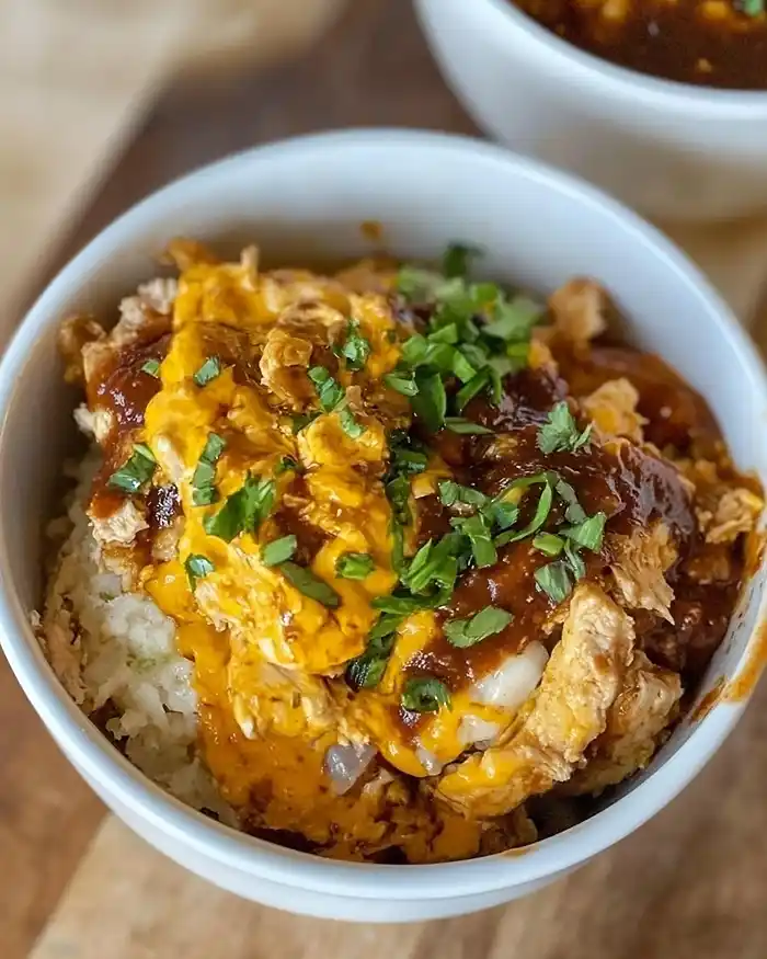 Macro Friendly BBQ Ranch Chicken Bowl Recipe