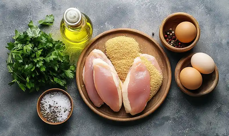 Main ingerdients for Breaded Chicken Air Fryer
