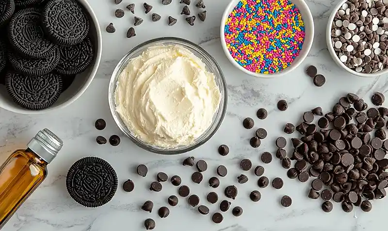 Main ingredients for 5-Ingredient Oreo Truffle Bites