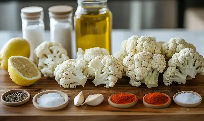 Main ingredients for Air Fryer Cauliflower
