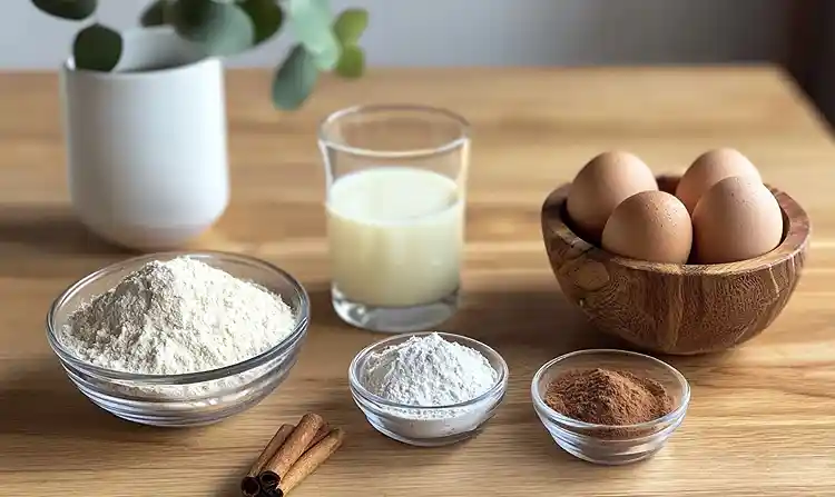 Healthy Air Fryer Churro Bites 4 Main ingredients for Air Fryer Churro Bites