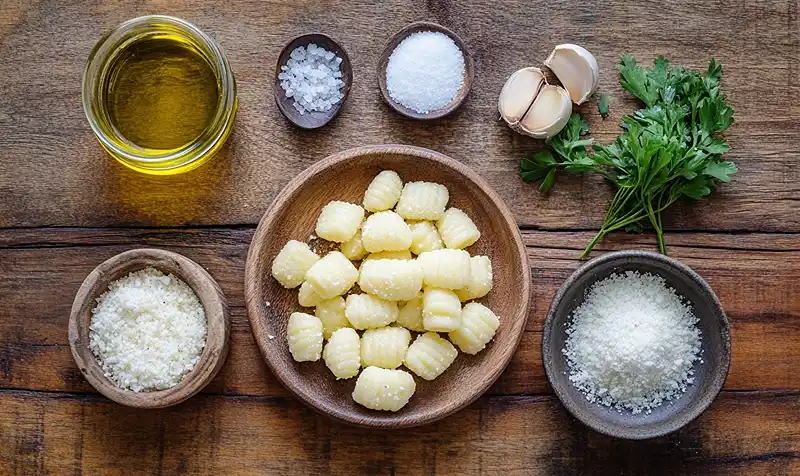 Main ingredients for Air Fryer Crispy Gnocchi