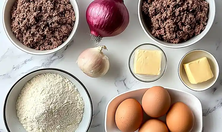 Amish Hamburger Steak Bake Recipe 4 Main ingredients for Amish Hamburger Steak Bake Recipe