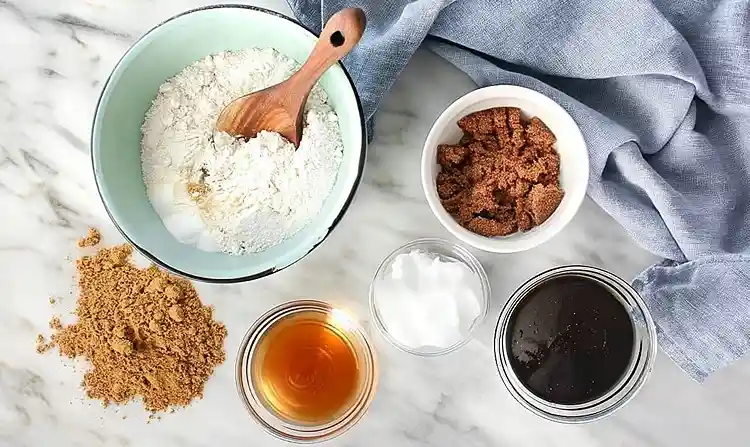 Main ingredients for Chewy Molasses Cookies