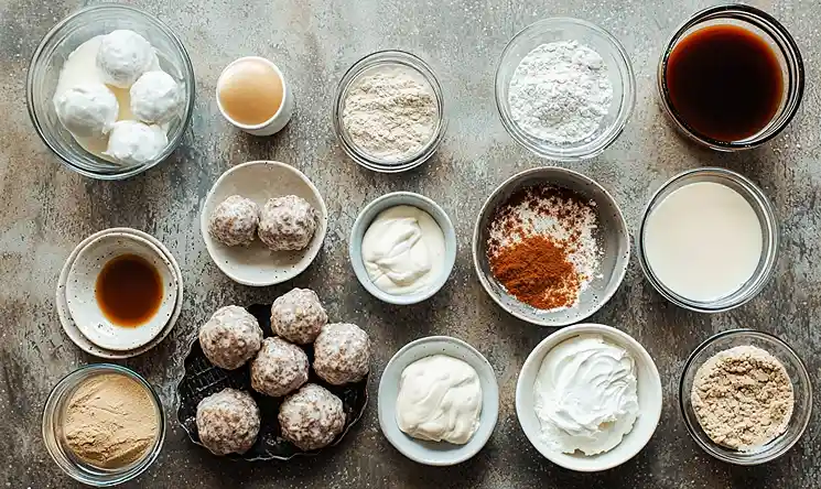 Main ingredients for IKEA-Style Swedish Meatball