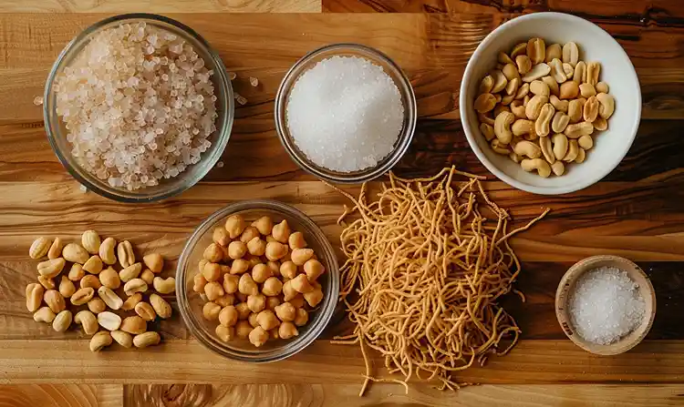 Main ingredients for No-Bake Haystacks
