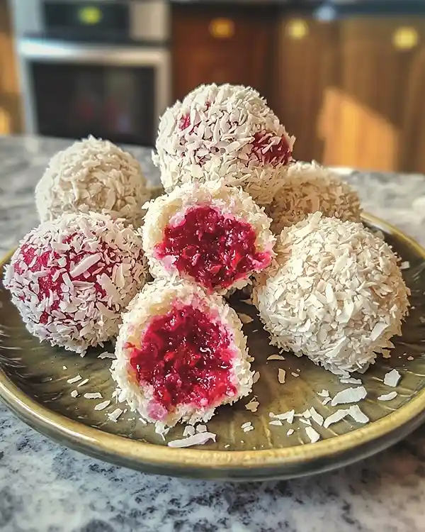 No-Bake Raspberry Coconut Balls 2 No-Bake Raspberry Coconut Balls Recipe