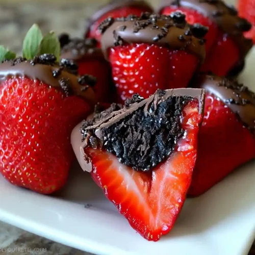 Oreo Truffle-Stuffed Strawberries 3 Oreo Truffle-Stuffed Strawberries