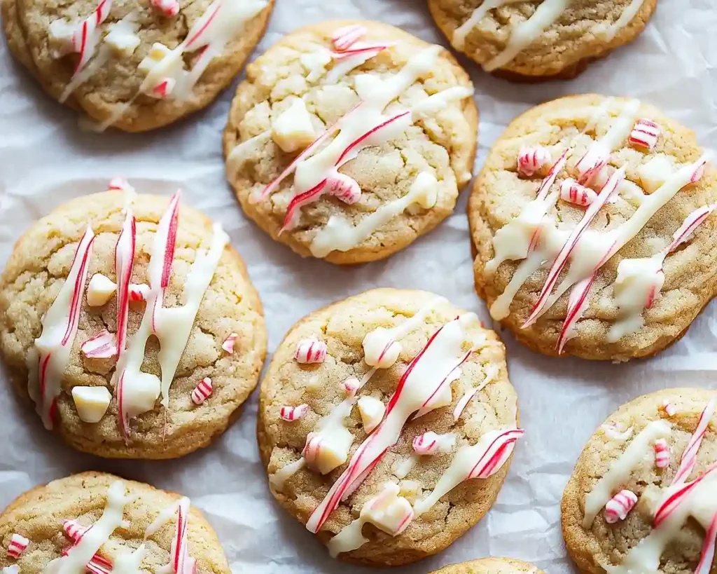 Peppermint White Chocolate Cookies