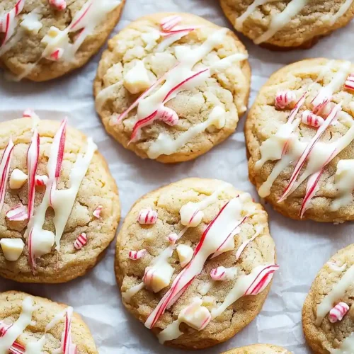 Peppermint White Chocolate Cookies