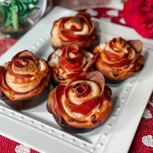 Pizza Roses for Valentine's Day
