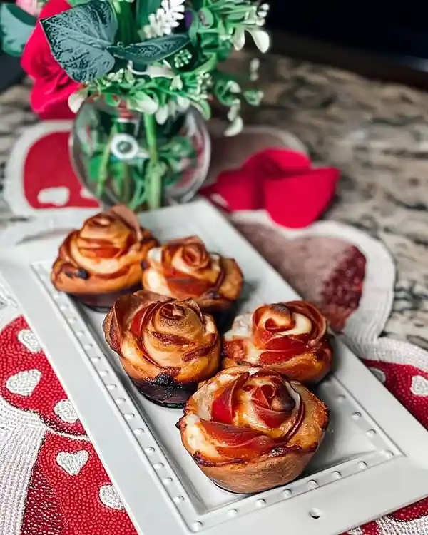 Pizza Roses for Valentine's Day Recipe