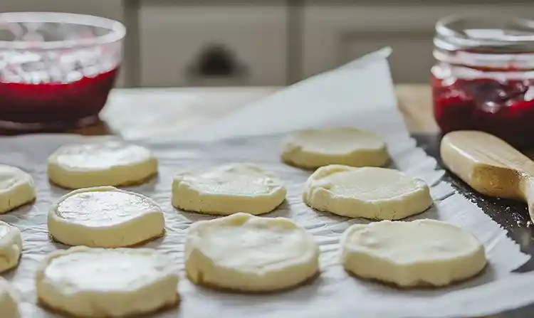 Preparing Baked Strawberry Dessert