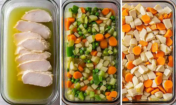 Preparing Chicken Cobbler