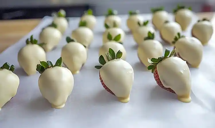 Chocolate Covered Gold Strawberries 5 Sweet Chocolate Dipped Strawberries