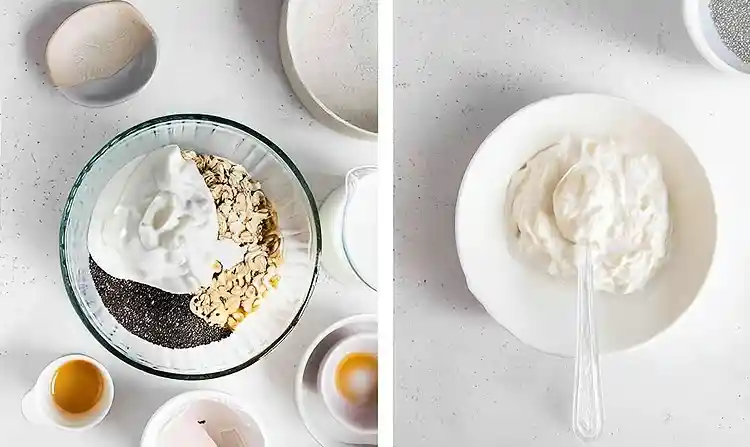 Preparing Overnight Vanilla Oats