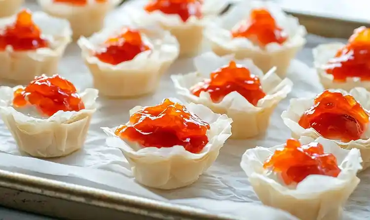 Preparing Pepper Jelly Cream Cheese
