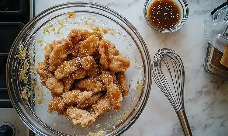 Sesame Chicken 5 Preparing Sesame Chicken