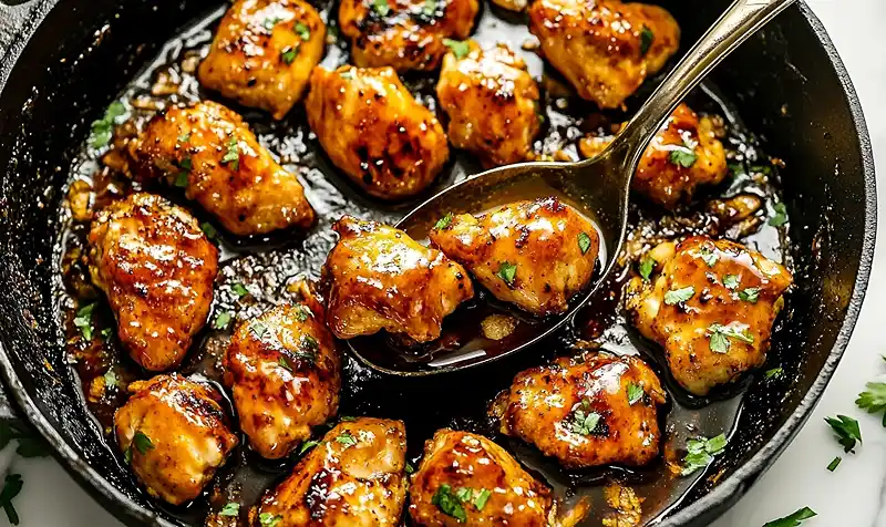 Preparing Sticky Chicken Rice Bowls Recipe