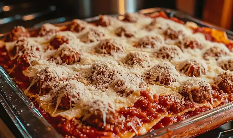 The Lazy Day Meatball Ravioli Bake 5 Preparing The Lazy Day Meatball Ravioli Bake