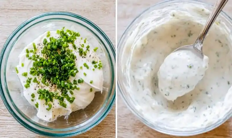 Homemade Horseradish Sauce 5 Preparing creamy Horseradish Sauce
