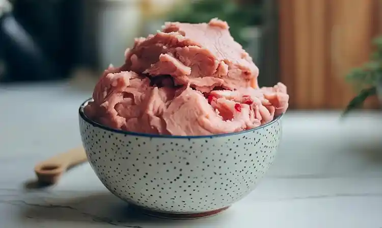 Preparing dough for Strawberry Kiss Cookies Recipe