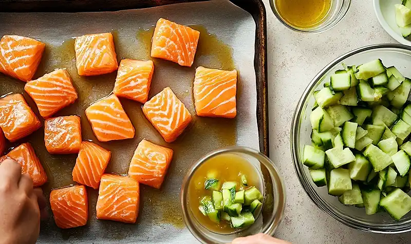 Honey Glazed Salmon Bowl Recipe 5 Preparing the Honey Glazed Salmon Bowl Recipe