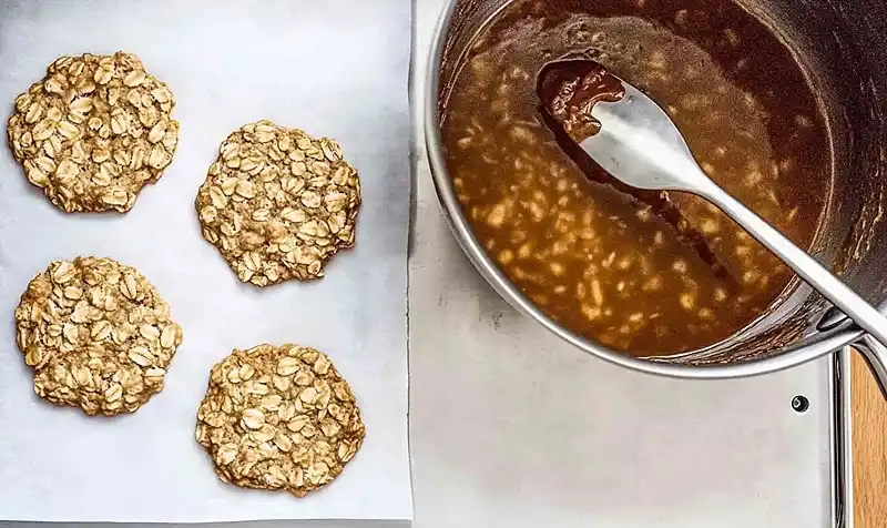 Preparing the Oatmeal Lace Cookies Recipe