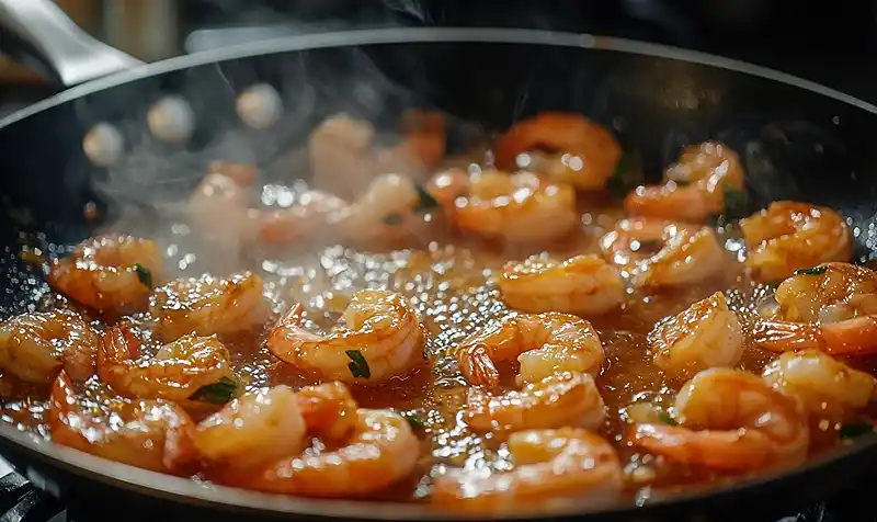 High-Protein Honey Garlic Shrimp 5 Preparing the sweet High-Protein Honey Garlic Shrimp