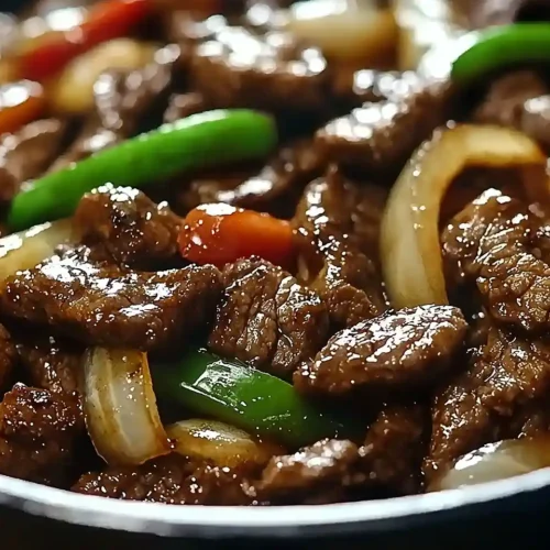Sizzling Chinese Pepper Steak with Onions