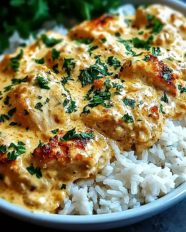 Smothered Chicken and Rice Recipe