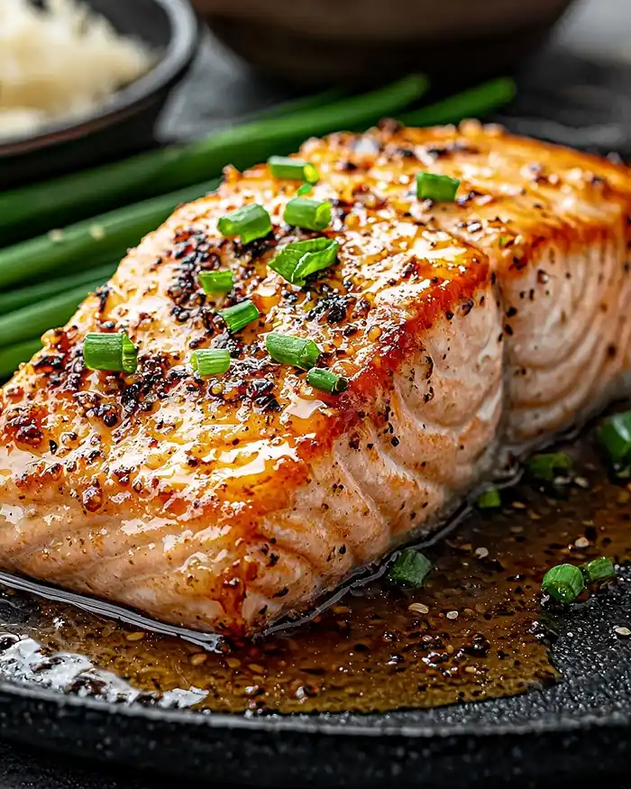 Crispy Honey Garlic Glazed Salmon 2 Spicy Crispy Honey Garlic Glazed Salmon