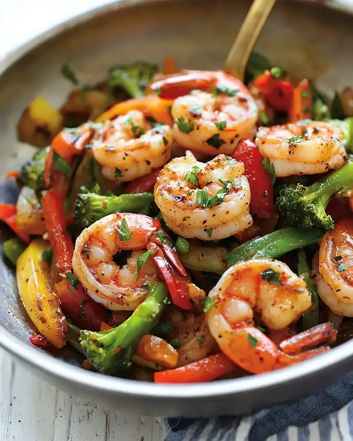 Spicy Shrimp And Vegetable Stir-Fry