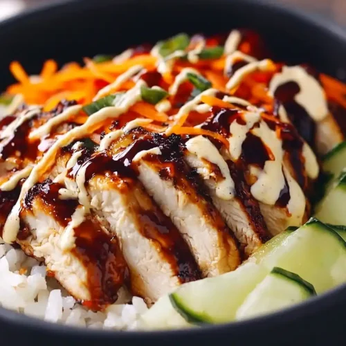Sticky Chicken Rice Bowls Recipe