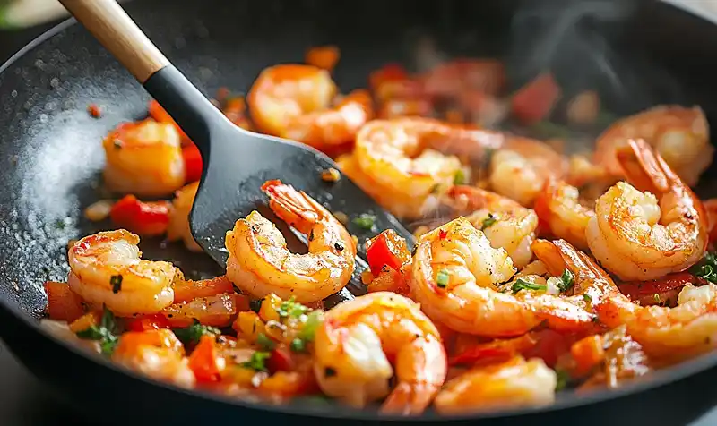 Stir-Fry Shrimp And Vegetable
