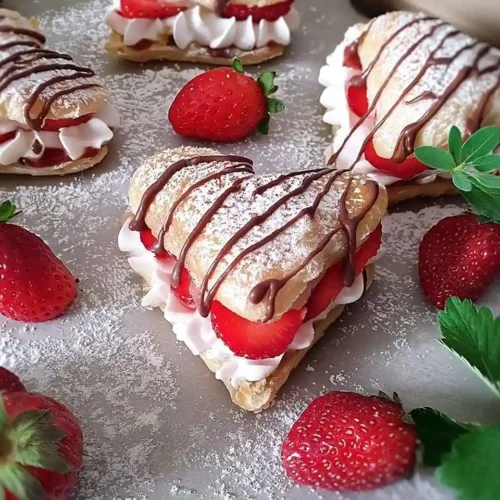 Strawberry Cream Puffs Recipe 3 Strawberry Cream Puffs