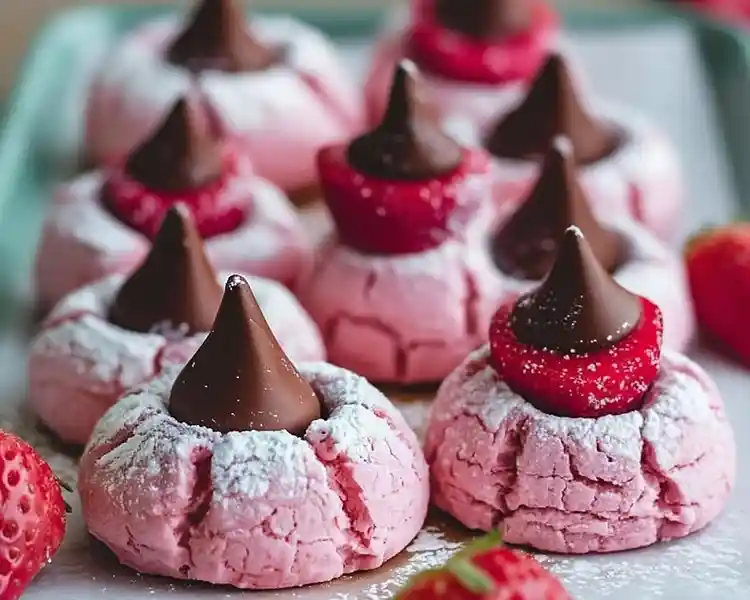 Strawberry Kiss Cookies