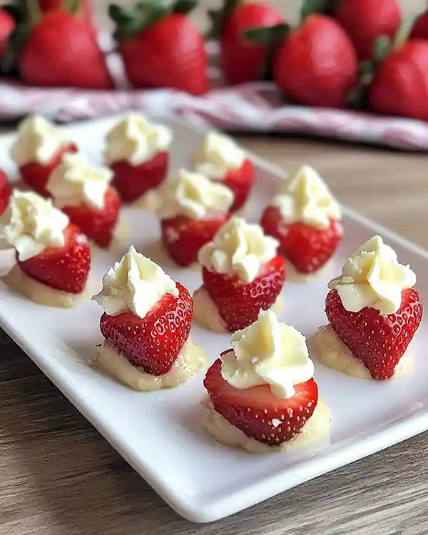 Deviled Strawberries 5 Strawberry Party Snacks