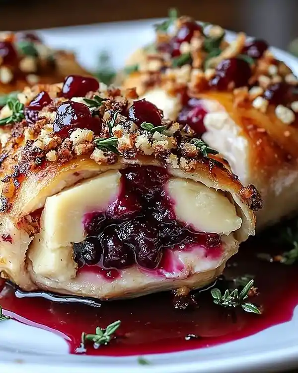 Cranberry Brie Stuffed Chicken 5 Sweet Cranberry Brie Stuffed Chicken