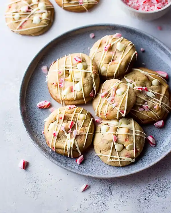 Sweet Peppermint White Chocolate Cookies