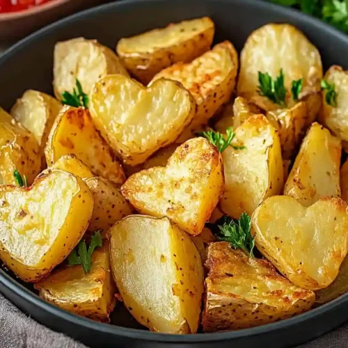 Valentine's Day Air Fryer Heart-shaped Potatoes